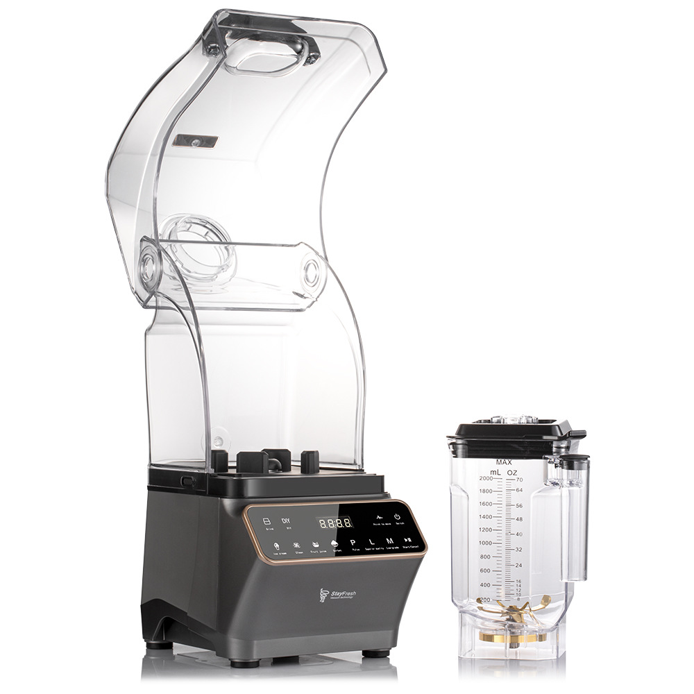 Soundproof Electric Smoothie Blender High 1200W Juicer Ice Crusher Milkshake Mix - detail 4