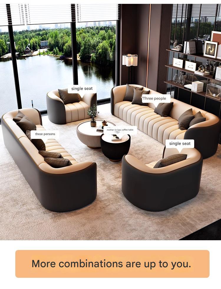 Luxury European Sofa Inspired by Arabian Design Elegant 2‑Seater for Office Salon Reception Hotel Lounge & Living Room - detail 8