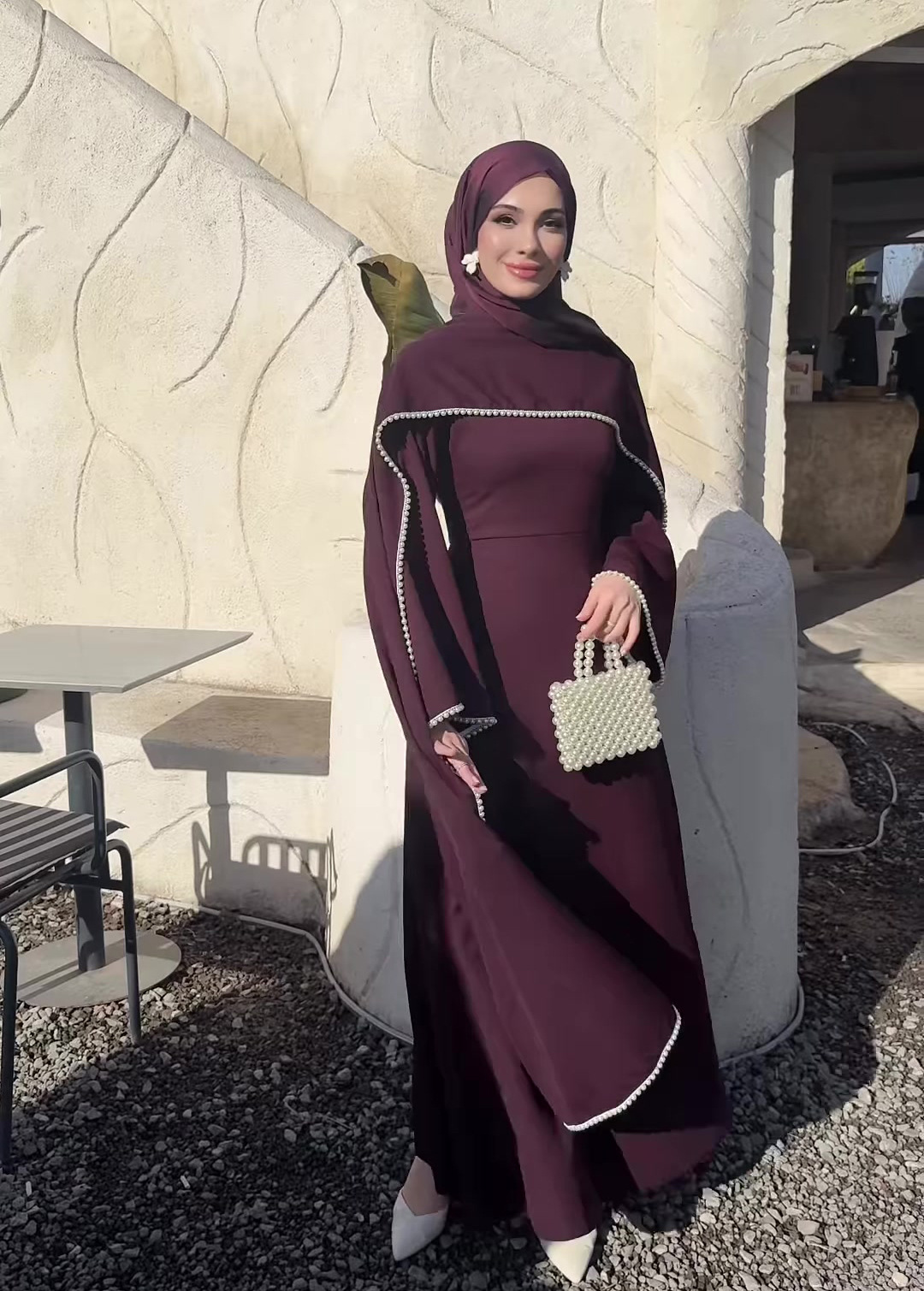 Elegant Long Sleeves Dresses Spring Women Bell Sleeve Long Dress High Waist Pullover Loose Knee Length Dress - detail 11