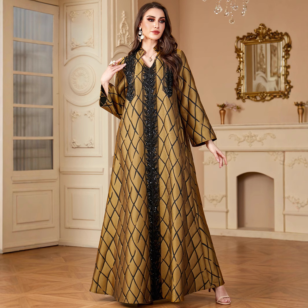 Modest Dress Jalabiya Ramadan Muslim Abaya for Women Party Dresses Dubai Abayas Kaftan Islam Arab Long Robe - detail 2