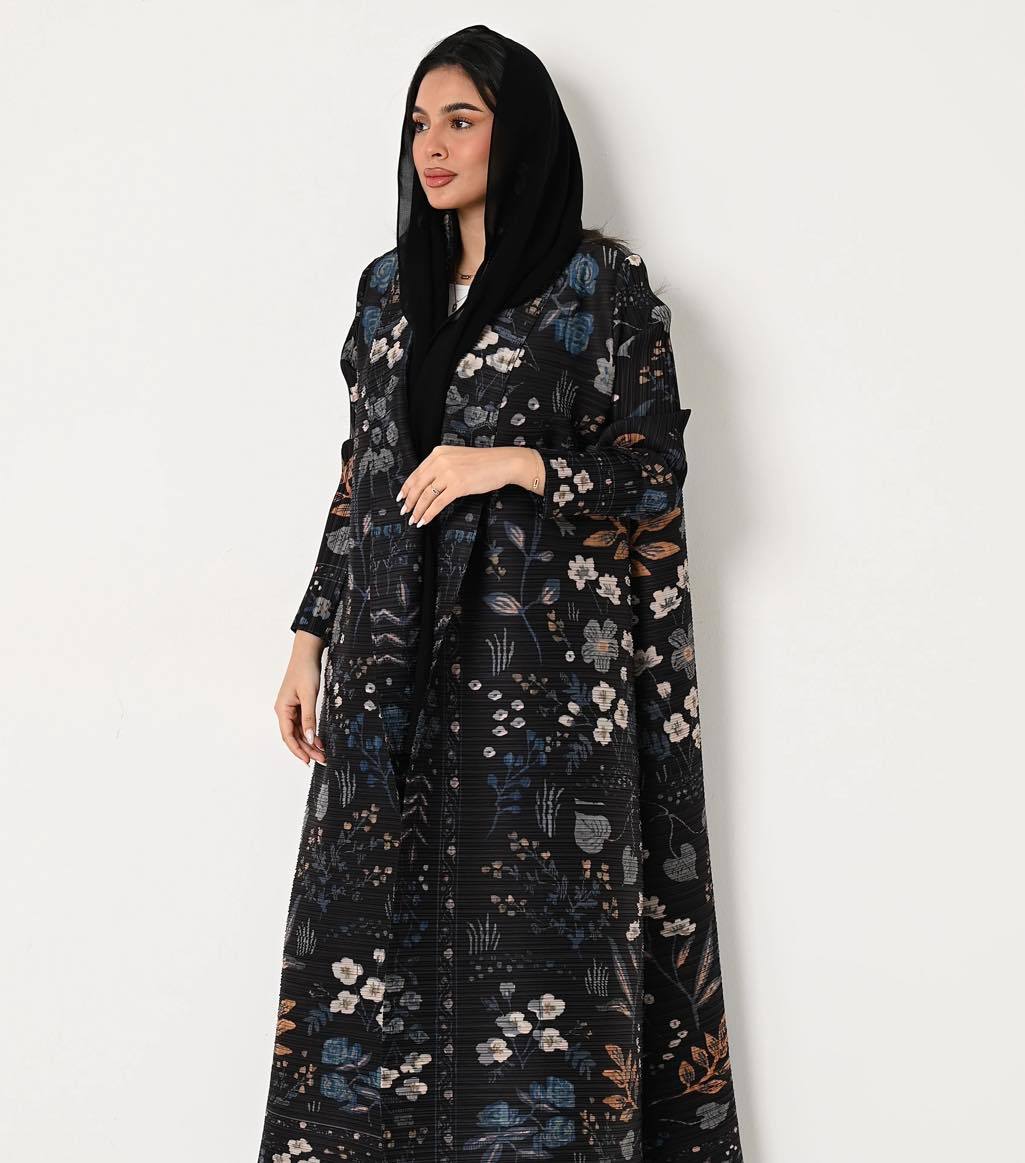 Women Fashion Abaya Vintage Printed Cardigan Design Loose Large Size Elegant Female Luxury Robe - detail 1
