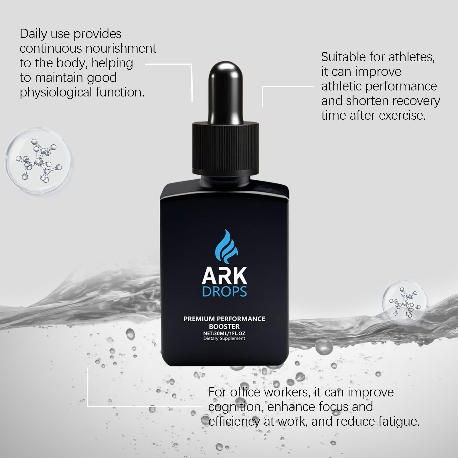 Ark Drops Energy Booster Natural Focus & Performance Fast Results - detail 4
